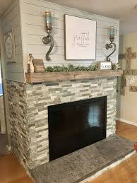 Fireplace Makeover With Shiplap Ledger
