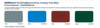 elasta guard floor coating anti slip