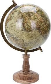 décoration globe globe beige sur