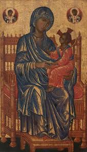 Enthroned Madonna And Child