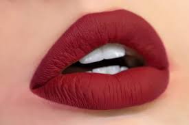 blood red lips stock photos royalty