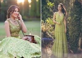 glamorous green ethnic dresses to rock