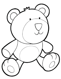 Teddy Bear Template For Coloring Highfiveholidays Com