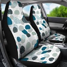 Abstract Retro Car Seat Cover For