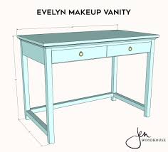 diy makeup vanity plans by jen