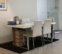 White Glass Top Dining Table No Chairs