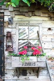 Diy Garden Shed Window Boxes Filled