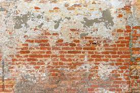 Old Brick Wall Texture Covered With