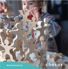 Montessori, ambas palabras eran sinónimas: Juego Libre Montessori Chekos X 18 Equilibristas De Encastre Mercado Libre