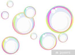 Fotobehang Rainbow zeepbellen - PIXERS.BE