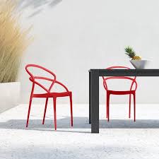 Bright Red Outdoor Patio Furniture For