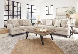 Claredon Linen Sofa Set Louisville