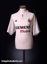 Football kings like zinedine zidane and cristiano ronaldo only starts our wouderful variety of. 2003 04 Real Madrid Home Shirt M For Sale