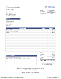 Download Microsoft Excel Simple Invoice Template PNG