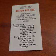 nice 1983 boston red sox pocket