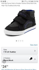 Request Nautica Kids Rig Canvas Velcro Sneaker Fashion Shoe