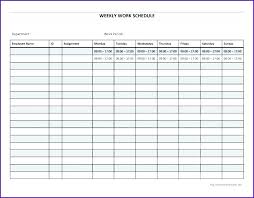 Free Excel Employee Schedule Template Monthly Work And Weekly