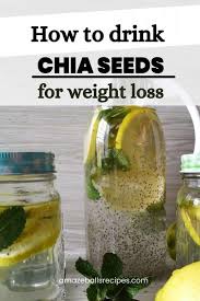 how to drink chia seeds for weight loss