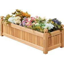Wooden Raised Garden Bed Planter Box