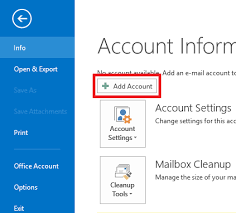 how to configure outlook to use imap
