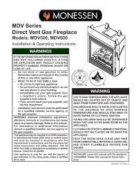 Mdv Series Direct Vent Gas Fireplace Mhsc