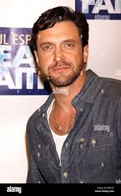 Raul Esparza Photocall with the cast of the Broadway musical 'Leap Of  Faith' at the New 42nd Street Studios New York City, USA Stock Photo