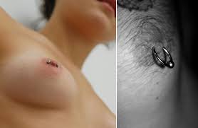 Pierced nipple pics