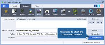 How To Convert Video To Sony Psp Video Mp4 Format