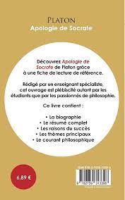 Fiche de lecture Apologie de Socrate (Étude intégrale) : Platon: Amazon.in:  Books
