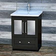 In addition, it has a. Amazon Com Elimax S 24 Bathroom Vanity Solid Wood 24 Inch Cabinet Ceramic Intergrated Sink B2421b Ct Everything Else