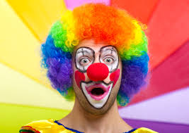 859168 4k 5k men clown makeup hair