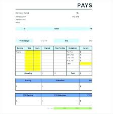 How To Create A Paystub Pay Stubs Online Free Canada Stub Template