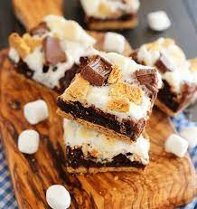 ooey gooey s mores brownie bars the