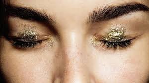 holiday makeup cosmic glitter eyes