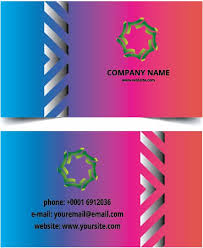 multicolor business card template