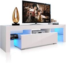 These tv stands with mounts for up to 65 inches are perfect for your home, stylish enough to blend with your furniture, and sturdy, so they won't fall over, damaging your components. Tv Mounts Stands Turntables High Gloss Tv Cabinet With Storage And 2 Drawers 65 Inch Living Room Entertainment Center White 12 Color Led Tv Cabinet With Remote Control Lights 65 Inch Tv Entertainment Center Bracket