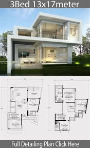 Modern House Design Plan 7 5x10m With