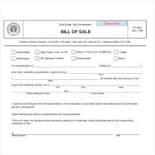 Sample Bill Of Sale Template Car Bill Of Sale Example Template