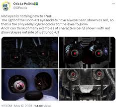 red eyes is nothing new to fnaf the