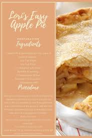 easy apple pie recipe courtesy of my