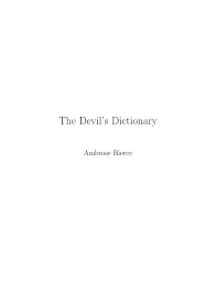 the devil s dictionary itex