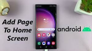 page to home screen on android phone