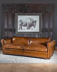 drover leather sofa modern rustic
