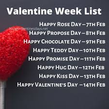 The month of february brings excitement into lovers' hearts and much anticipation all around. 7 Feb To 21 Feb Days List February Special Days List 2021