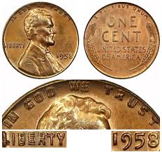 1958 Lincoln Wheat Penny Doubled Die Obverse Coin Value