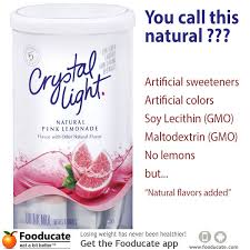 How Natural Is Crystal Light Powdered Beverage Mix Fooducate