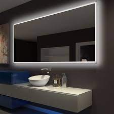 Smart mirrors, lighted makeup mirrors, lighted bathroom mirrors, medicine cabinets, wardrobe mirrors, and. Rectangle Bathroom Mirror With Led Backlight By Paris Mirror Dlaguna