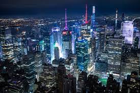 近未来的に映るニューヨークの夜景の無料写真素材 - ID.29308｜ぱくたそ