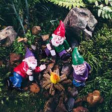 4x Mini Drunk Gnomes Dwarf Fairy Garden