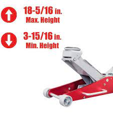 big red 3 ton low profile aluminum and